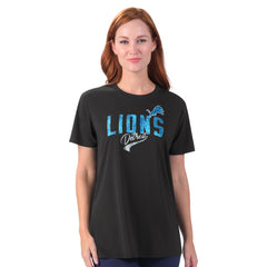 Detroit Lions G-III 4Her by Carl Banks Women's Jacey Performance Tri-Blend T-Shirt - Black - NFL