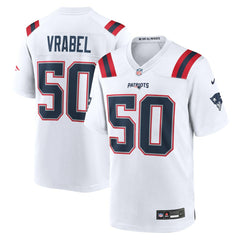 Mike Vrabel New England Patriots Retired Player Game Jersey - White - Nike