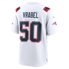 Mike Vrabel New England Patriots Retired Player Game Jersey - White - Nike