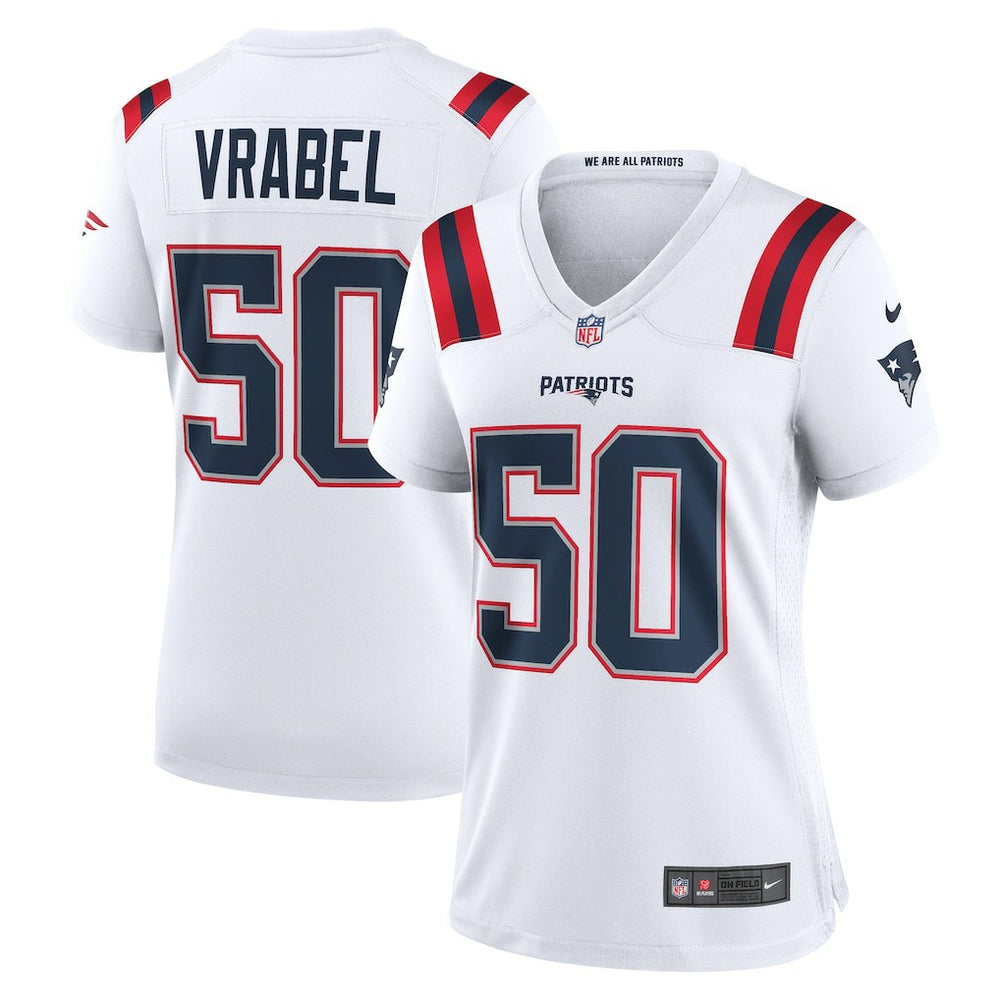 Mike Vrabel New England Patriots Women's Retired Player Game Jersey - White - Nike