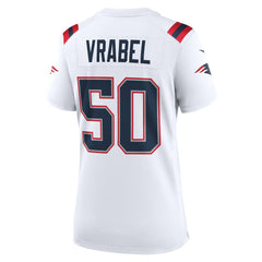 Mike Vrabel New England Patriots Women's Retired Player Game Jersey - White - Nike