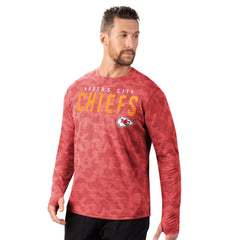 Kansas City Chiefs MSX by Michael Strahan Performance Camo Long Sleeve T-Shirt - Red - NFL