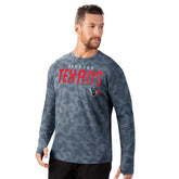 Houston Texans MSX by Michael Strahan Performance Camo Long Sleeve T-Shirt - Navy - NFL