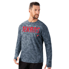 Houston Texans MSX by Michael Strahan Performance Camo Long Sleeve T-Shirt - Navy - NFL