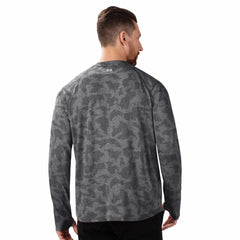 Detroit Lions MSX by Michael Strahan Performance Camo Long Sleeve T-Shirt - Black - NFL