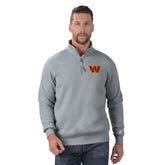 Washington Commanders Starter Classic Quarter-Zip Pullover Sweatshirt - Gray - NFL