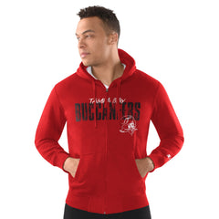 Tampa Bay Buccaneers Starter Distressed Classic Full-Zip Hoodie - Red - NFL