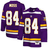 Randy Moss Minnesota Vikings Youth Hockey Fashion Jersey - Purple - Mitchell & Ness