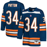 Walter Payton Chicago Bears Youth Hockey Fashion Jersey - Navy - Mitchell & Ness