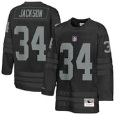 Bo Jackson Las Vegas Raiders Youth Hockey Fashion Jersey - Black - Mitchell & Ness