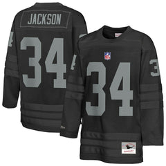 Bo Jackson Las Vegas Raiders Youth Hockey Fashion Jersey - Black - Mitchell & Ness