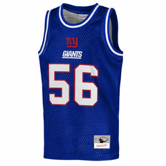 Lawrence Taylor New York Giants Youth Retired Player NFL Basketball Fashion Jersey - Royal - Mitchell & Ness