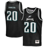Brian Dawkins Philadelphia Eagles Youth Retired Player NFL Basketball Fashion Jersey - Black - Mitchell & Ness