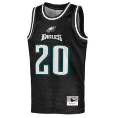 Brian Dawkins Philadelphia Eagles Youth Retired Player NFL Basketball Fashion Jersey - Black - Mitchell & Ness