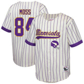 Randy Moss Minnesota Vikings Youth Retired Player Name & Number Baseball Jersey - Cream - Mitchell & Ness