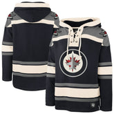 Winnipeg Jets '47 Superior Lacer Hoodie - Navy | 47 brand discount