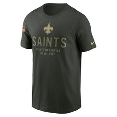 New Orleans Saints 2025 Salute to Service Sideline Primary Edge Dri-FIT T-Shirt - Forest Green - Nike