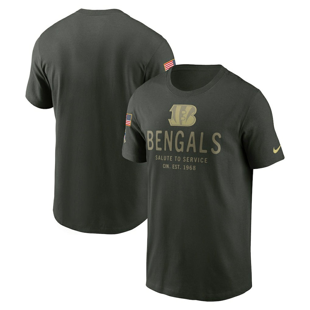 Cincinnati Bengals 2025 Salute to Service Sideline Primary Edge Dri-FIT T-Shirt - Forest Green - Nike