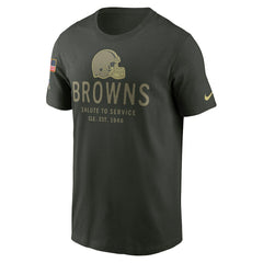Cleveland Browns 2025 Salute to Service Sideline Primary Edge Dri-FIT T-Shirt - Forest Green - Nike