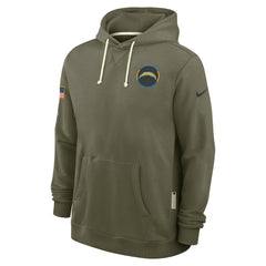 Los Angeles Chargers 2025 Salute to Service Sideline Standard Issue Dri-FIT Hoodie - Olive - Nike