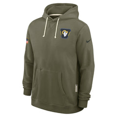 Los Angeles Rams 2025 Salute to Service Sideline Standard Issue Dri-FIT Hoodie - Olive - Nike