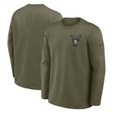 Minnesota Vikings 2025 Salute to Service Sideline Coaches Therma-FIT Long Sleeve Shirt - Olive - Nike