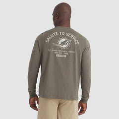 Miami Dolphins 2025 Salute to Service Sideline Long Sleeve T-Shirt - Olive - Nike