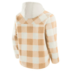 Pittsburgh Steelers Elements Plaid Polar Fleece Quarter-Zip Hoodie - Tan - Fanatics