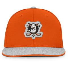 Anaheim Ducks Fanatics Fundamentals Loden Snapback Hat - Orange | Fanatics sale