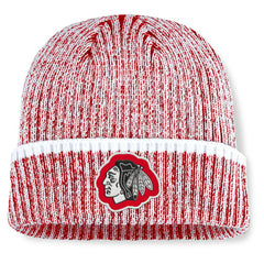 Chicago Blackhawks Fanatics Fundamental Haze Cuffed Knit Hat - Red/White | Fanatics Clearance