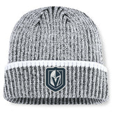 Vegas Golden Knights Fanatics Fundamental Haze Cuffed Knit Hat - Charcoal/White | Fanatics Lifestyle