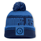 Winnipeg Jets Fanatics Fundamentals Thrive Cuffed Knit Hat with Pom - Navy/Blue | Fanatics online