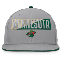 Minnesota Wild Fanatics Fundamentals Duo Split Logo Snapback Hat - Gray | Fanatics sale