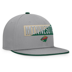 Minnesota Wild Fanatics Fundamentals Duo Split Logo Snapback Hat - Gray | Fanatics sale