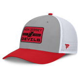 New Jersey Devils Fanatics Fundamental Adapt Trucker Adjustable Hat - Gray/Red | Fanatics near me