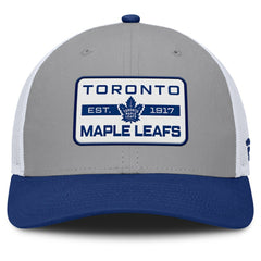 Toronto Maple Leafs Fanatics Fundamental Adapt Trucker Adjustable Hat - Gray/Blue | Fanatics near me