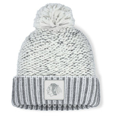 Chicago Blackhawks Fanatics Women's Fundamental Mist Cuffed Knit Hat with Pom - White/Gray | Fanatics near me