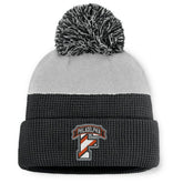 Philadelphia Flyers Fanatics Authentic Pro Home Ice Cuffed Knit Hat with Pom - Black/Gray | Fanatics near me