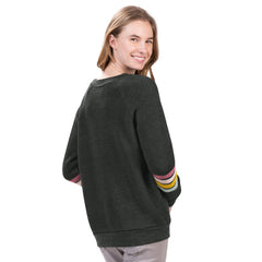 New York Mets G-III 4Her by Carl Banks Women's Allana Stripe Pullover Sweatshirt Online