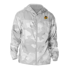 Chicago Blackhawks Columbia Camo Flash Challenger Omni-Shade Full-Zip Hoodie Windbreaker - Gray | NHL discount