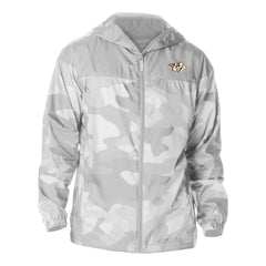 Nashville Predators Columbia Camo Flash Challenger Omni-Shade Full-Zip Hoodie Windbreaker - Gray | NHL Clearance