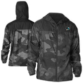 San Jose Sharks Columbia Camo Flash Challenger Omni-Shade Full-Zip Hoodie Windbreaker - Black | NHL online