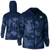 Vancouver Canucks Columbia Camo Flash Challenger Omni-Shade Full-Zip Hoodie Windbreaker - Navy | NHL Lifestyle