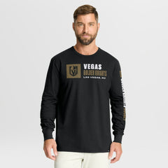Vegas Golden Knights Fanatics Goal Crease Legacy Long Sleeve T-Shirt - Black | Fanatics Lifestyle