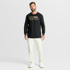 Vegas Golden Knights Fanatics Goal Crease Legacy Long Sleeve T-Shirt - Black | Fanatics Lifestyle