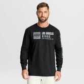 Los Angeles Kings Fanatics Goal Crease Legacy Long Sleeve T-Shirt - Black | Fanatics Lifestyle