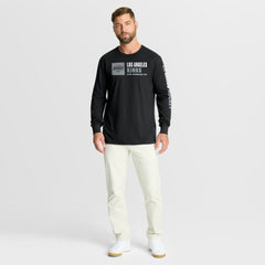 Los Angeles Kings Fanatics Goal Crease Legacy Long Sleeve T-Shirt - Black | Fanatics Lifestyle