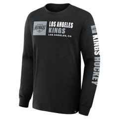 Los Angeles Kings Fanatics Goal Crease Legacy Long Sleeve T-Shirt - Black | Fanatics Lifestyle