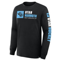 Utah Mammoth Fanatics Goal Crease Legacy Long Sleeve T-Shirt - Black | Fanatics discount