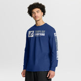Tampa Bay Lightning Fanatics Goal Crease Legacy Long Sleeve T-Shirt - Blue | Fanatics Lifestyle